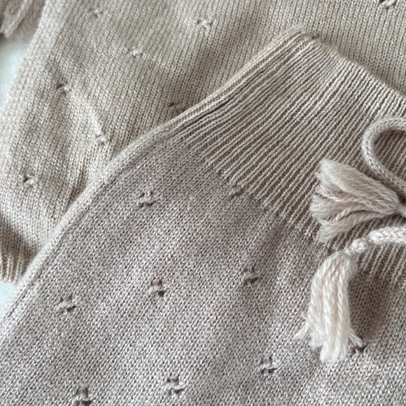 Cozy Knit Kids Matching Set - Cream - Picture 3 of 9